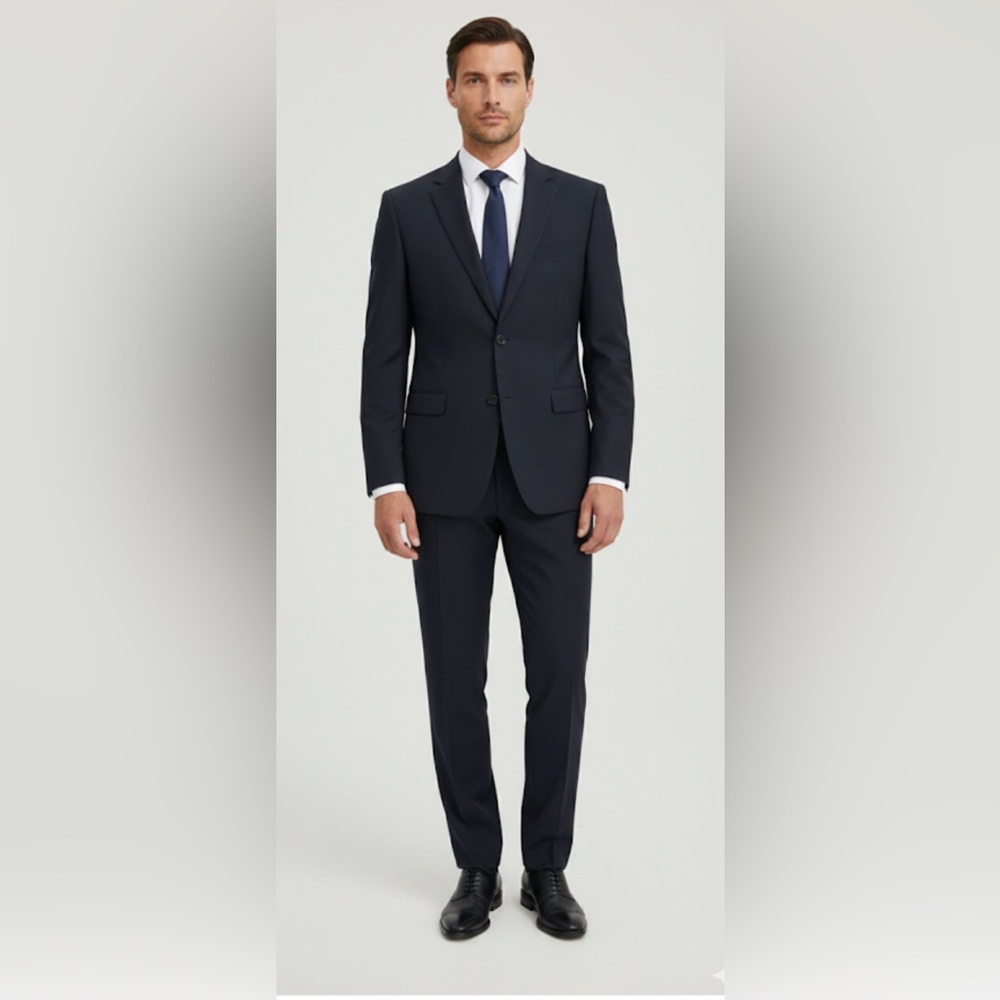 Barry men suit jacket and pants are size 40/32